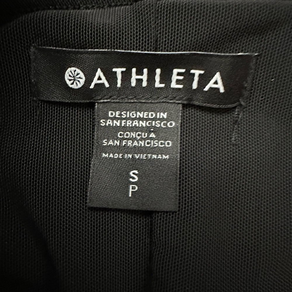 Athleta Delancey Black Half Zip Long Sleeve Mock Neck Dress with Pockets-SP - Picture 9 of 14